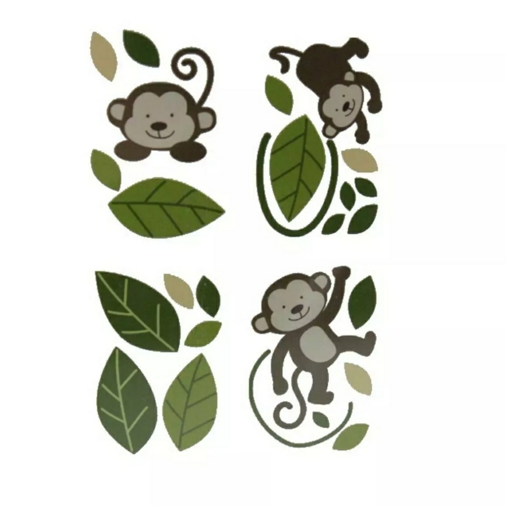 🏠BABIES R US Wall decal set MONKEYS